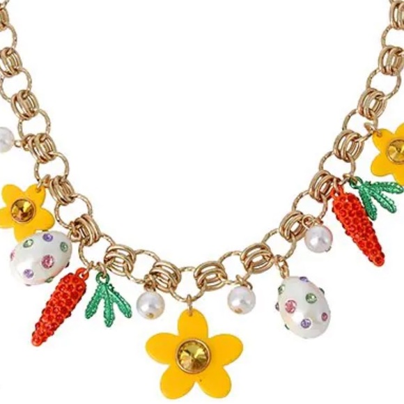 New Betsey Johnson Charm Necklace - Picture 4 of 8